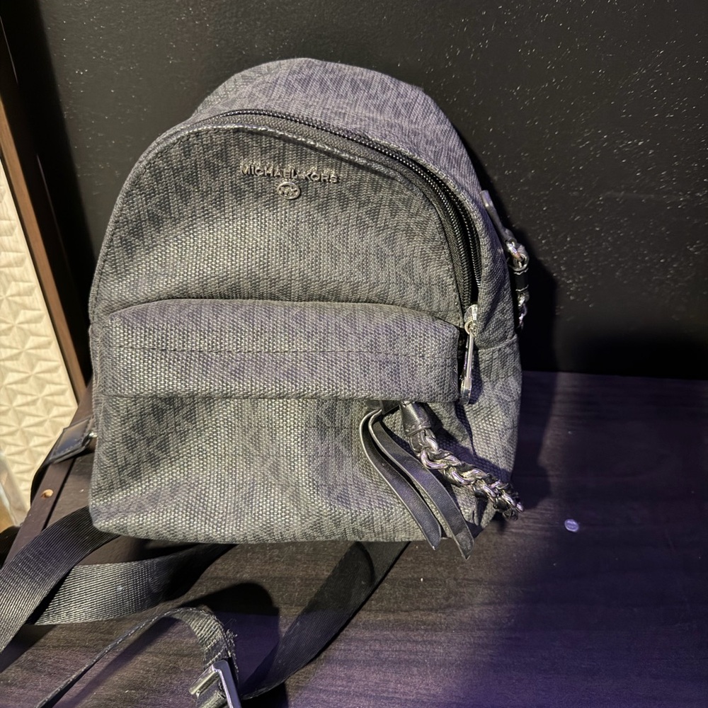 Michael Kors Gray Backpack